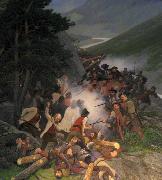 Amaldus Clarin Nielsen Battle of Kringen Germany oil painting artist